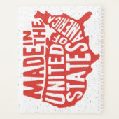 Made in the USA Typografy Planer (Rückseite)