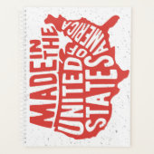 Made in the USA Typografy Planer (Vorderseite)