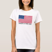 Made in the USA with Flag T-Shirt (Vorderseite)