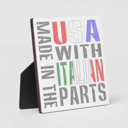 Made in the USA with Italian Parts Fotoplatte (Vorderseite)