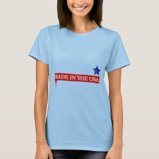 Made in the USA with star T-Shirt (Vorderseite)