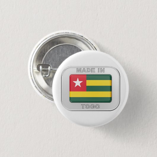 Made in Togo Button (Vorne & Hinten)