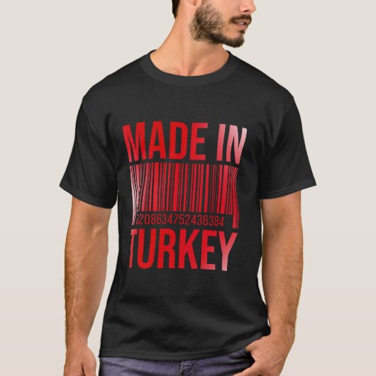 Made in Turkey Barcode T Shirt (Vorderseite)