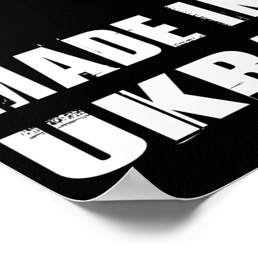 Made in Ukraine Poster (Ecke)