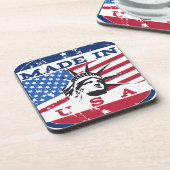 Made in USA Abzeichen Untersetzer (Linke Seite)