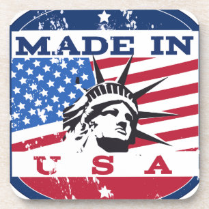 Made in USA Abzeichen Untersetzer