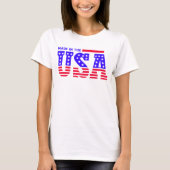 Made in USA American TEXT T-Shirt (Vorderseite)