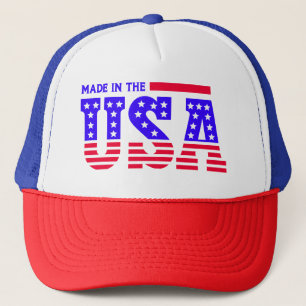 Made in USA American TEXT Truckerkappe