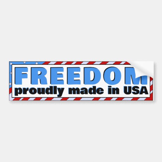 Made in USA Autoaufkleber (Vorne)