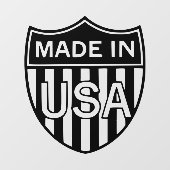 MADE IN USA FENSTERAUFKLEBER (Blatt)
