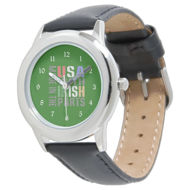 Made in USA Irish Parts Armbanduhr (Schrägansicht)