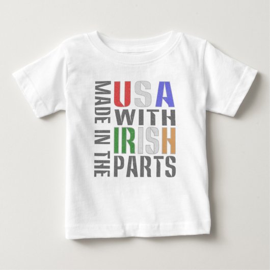 Made in USA Irish Parts Baby T-shirt (Vorderseite)