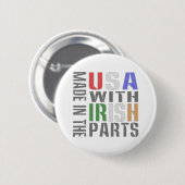 Made in USA Irish Parts Button (Vorne & Hinten)