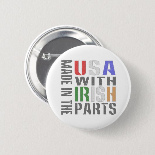 Made in USA Irish Parts Button (Vorne & Hinten)
