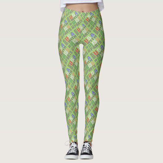 Made in USA Irish Parts Leggings (Vorderseite)