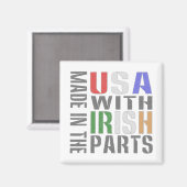 Made in USA Irish Parts Magnet (Vorderseite/Rückseite)
