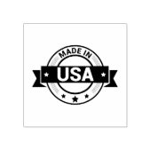 Made In USA Logo Export Import Waren Jet Black Tin Gummistempel (Prägung)