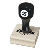 Made In USA Logo Export Import Waren Jet Black Tin Gummistempel (Stempel)