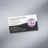 Made in USA Logo Magnetic Business Cards Magnetische Visitenkarte (Beispiel)