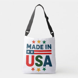 Made in usa patriotische typografische Design Tragetaschen Mit Langen Trägern