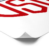 Made in USA Red, Blue, And White Poster (Ecke)