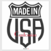 Made in USA Sign Thunder_Cove Aufkleber (Blatt)