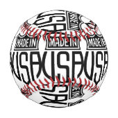 Made in USA Sign Thunder_Cove Baseball (Rückseite)