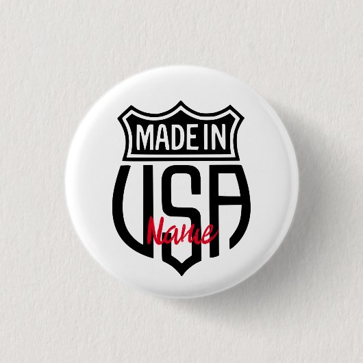 Made in USA Sign Thunder_Cove Button (Vorderseite)