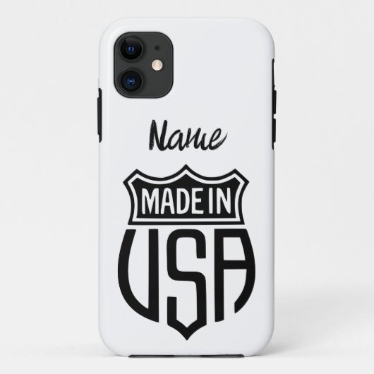Made in USA Sign Thunder_Cove Case-Mate iPhone Hülle (Rückseite)