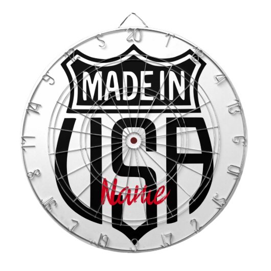 Made in USA Sign Thunder_Cove Dartscheibe (vorne)