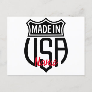Made in USA Sign Thunder_Cove Feiertagspostkarte