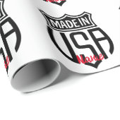 Made in USA Sign Thunder_Cove Geschenkpapier (Rolleneckpunkt)