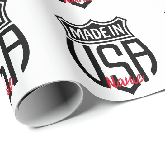 Made in USA Sign Thunder_Cove Geschenkpapier (Rolleneckpunkt)