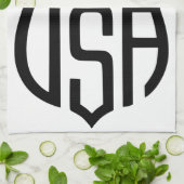 Made in USA Sign Thunder_Cove Geschirrtuch (Gefaltet)