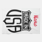 Made in USA Sign Thunder_Cove Geschirrtuch (Horizontal)