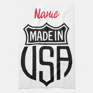 Made in USA Sign Thunder_Cove Geschirrtuch