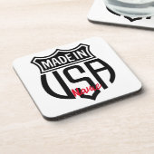 Made in USA Sign Thunder_Cove Getränkeuntersetzer (Linke Seite)