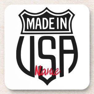 Made in USA Sign Thunder_Cove Getränkeuntersetzer