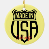 Made in USA Sign Thunder_Cove Keramik Ornament (Hinten)