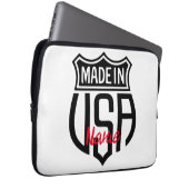 Made in USA Sign Thunder_Cove Laptopschutzhülle (Vorne Rechts)