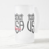 Made in USA Sign Thunder_Cove Mattglas Bierglas (VorderseiteRechts)