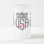 Made in USA Sign Thunder_Cove Mattglas Bierglas (Mittel)