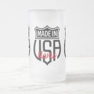 Made in USA Sign Thunder_Cove Mattglas Bierglas