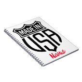Made in USA Sign Thunder_Cove Notizblock (Rechte Seite)