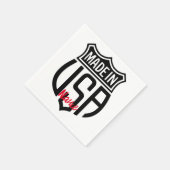 Made in USA Sign Thunder_Cove Serviette (Ecke)