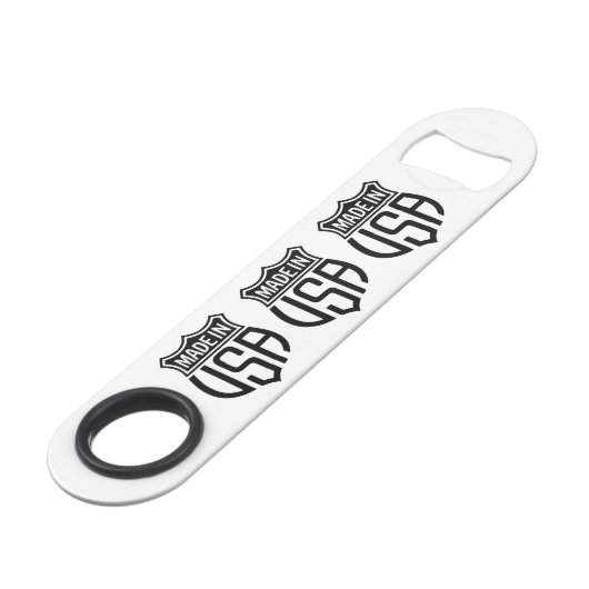 Made in USA Sign Thunder_Cove Speed Flaschenöffner (Rückseite Schrägansicht)