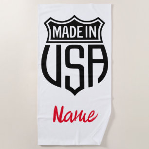 Made in USA Sign Thunder_Cove Strandtuch