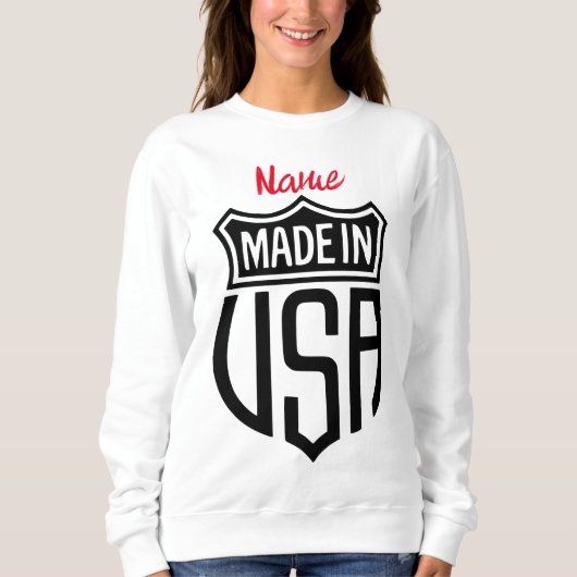 Made in USA Sign Thunder_Cove Sweatshirt (Vorderseite)