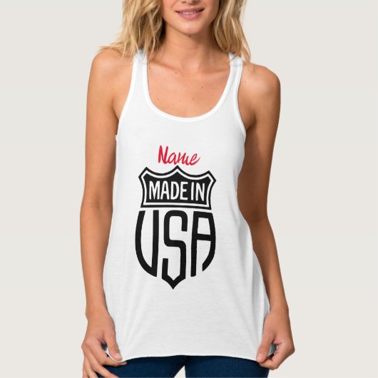 Made in USA Sign Thunder_Cove Tank Top (Vorderseite)