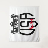 Made in USA Sign Thunder_Cove Wandteppich (Vorderseite)